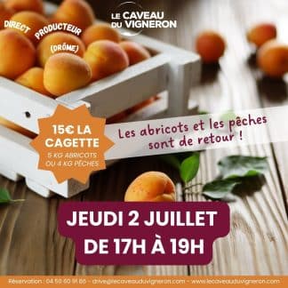 CAGETTE 5 KG ABRICOTS à venir retirer le 2 juillet de 17h à 19h